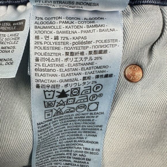 Levis Engineered LEJ 570 Premium Jeans Mens 31 Twisted Baggy Dark Wash Anime Art - Picture 15 of 16